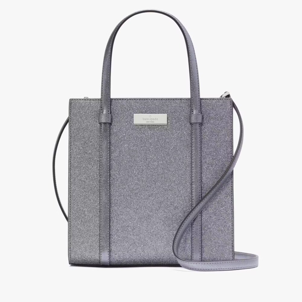 KATE SPADE SILVER TOTE & WALLET NIP - Picture 7 of 12
